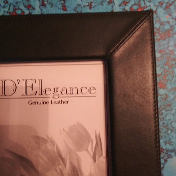 Navy Blue Leather Picture Frame - Picture 6 of 8